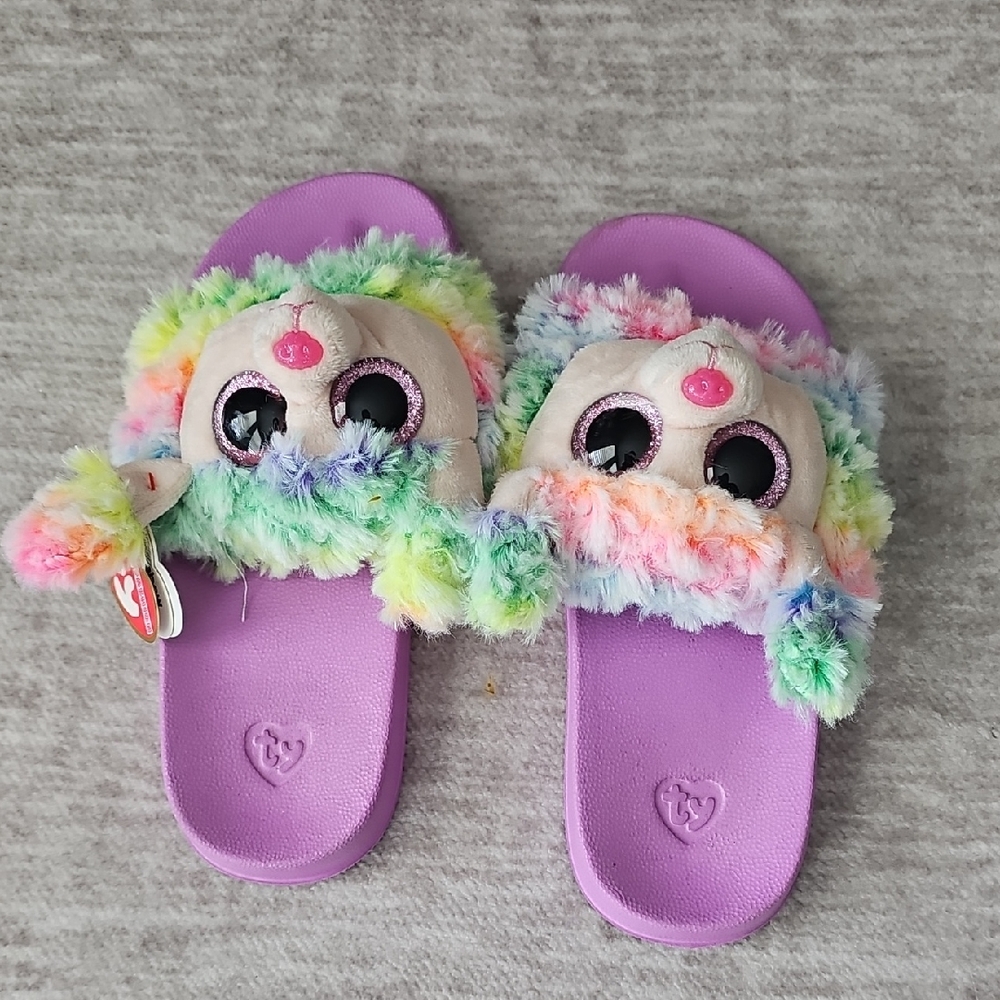 Ty Multicolor Plush Kids Slippers